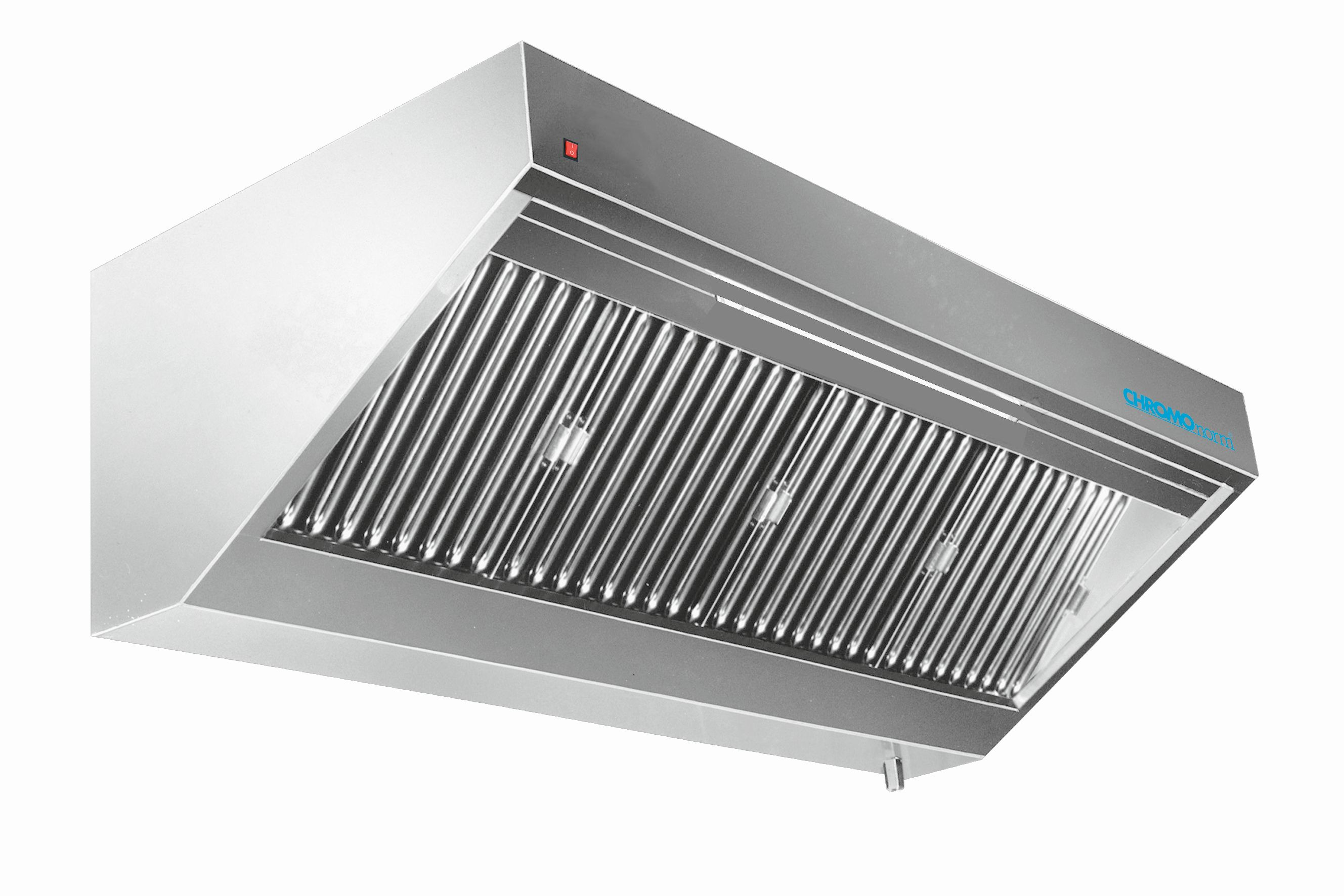 Chromonorm Wandhaube mit Beleuchtung - 1600x900x450 mm