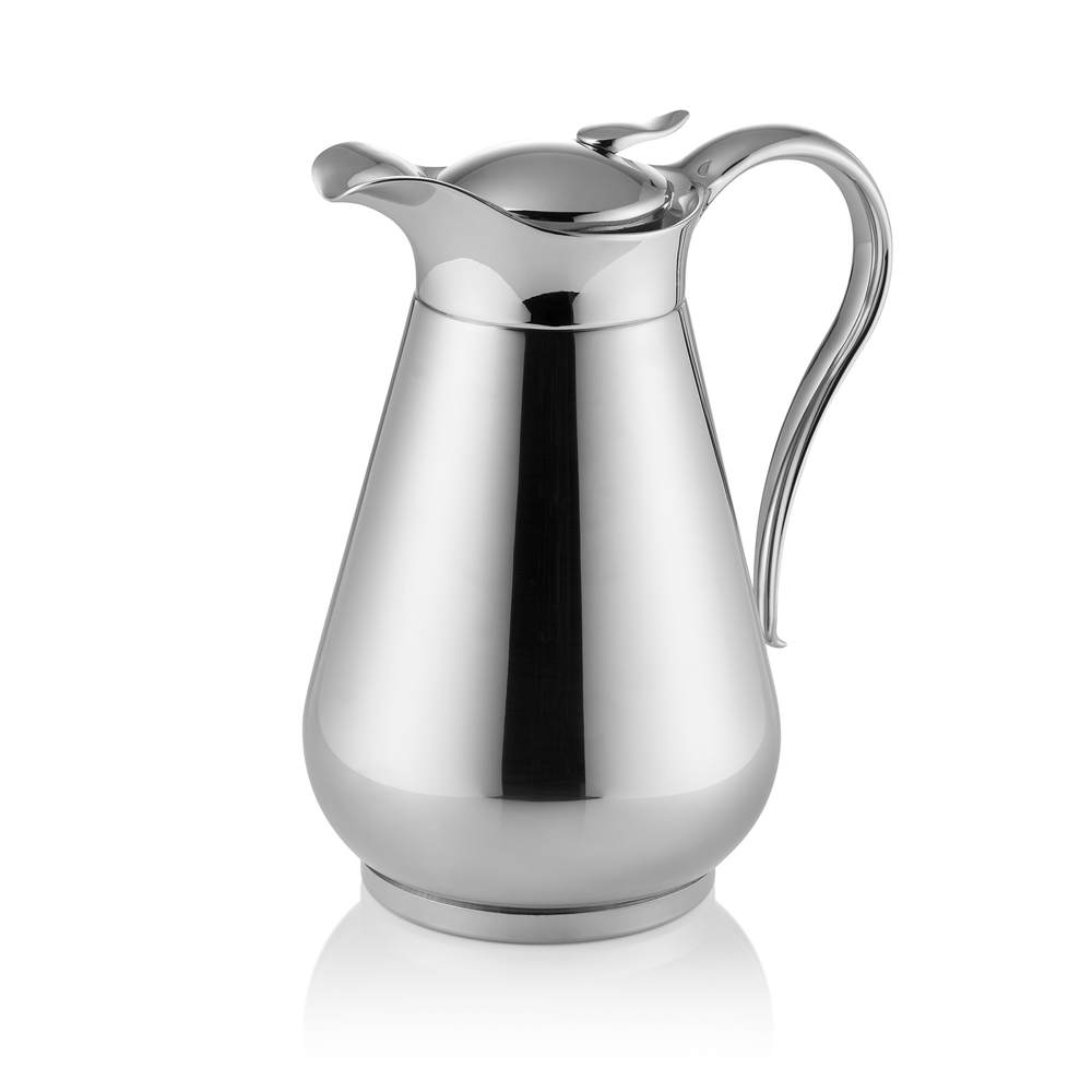 WAS Isolierkanne, 1 ltr., Ø 13,5 cm, Höhe 19 cm, Chromnickelstahl 18/8