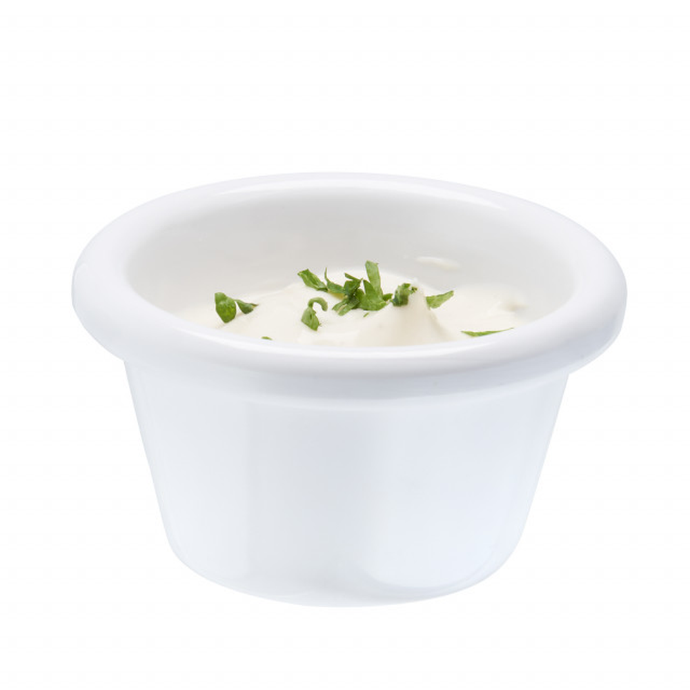 APS Dip-Schälchen -CASUAL- Ø 7,8 cm, H: 4 cm , Melamin, weiß, 0,08 Liter