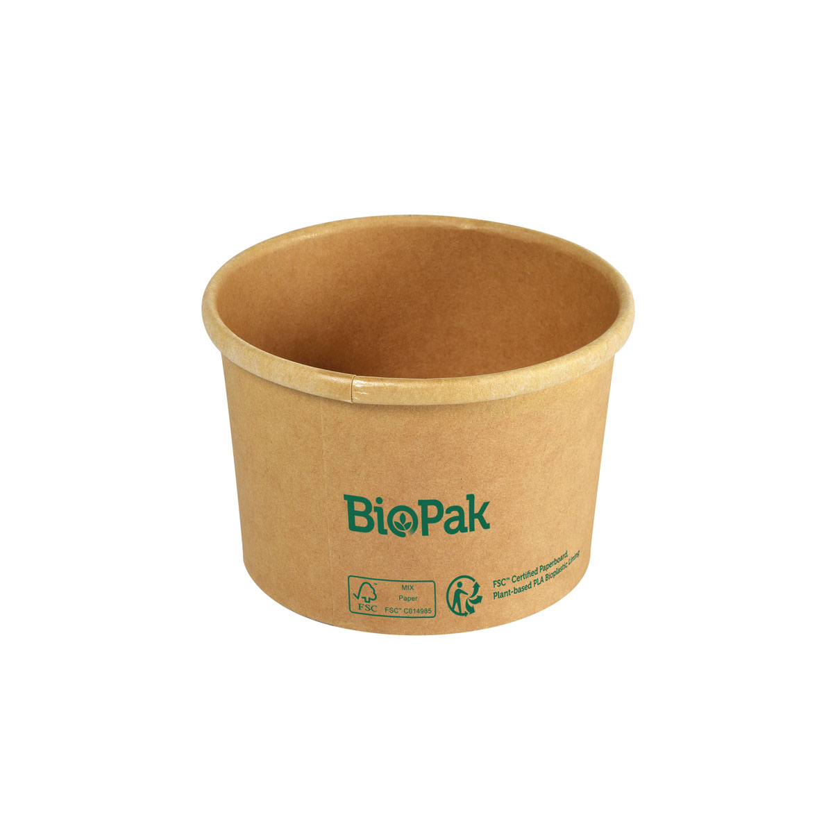 Duni Bowl Ronda SHORT Karton/PLA Braun 240ml 90 x 90 x 60 mm