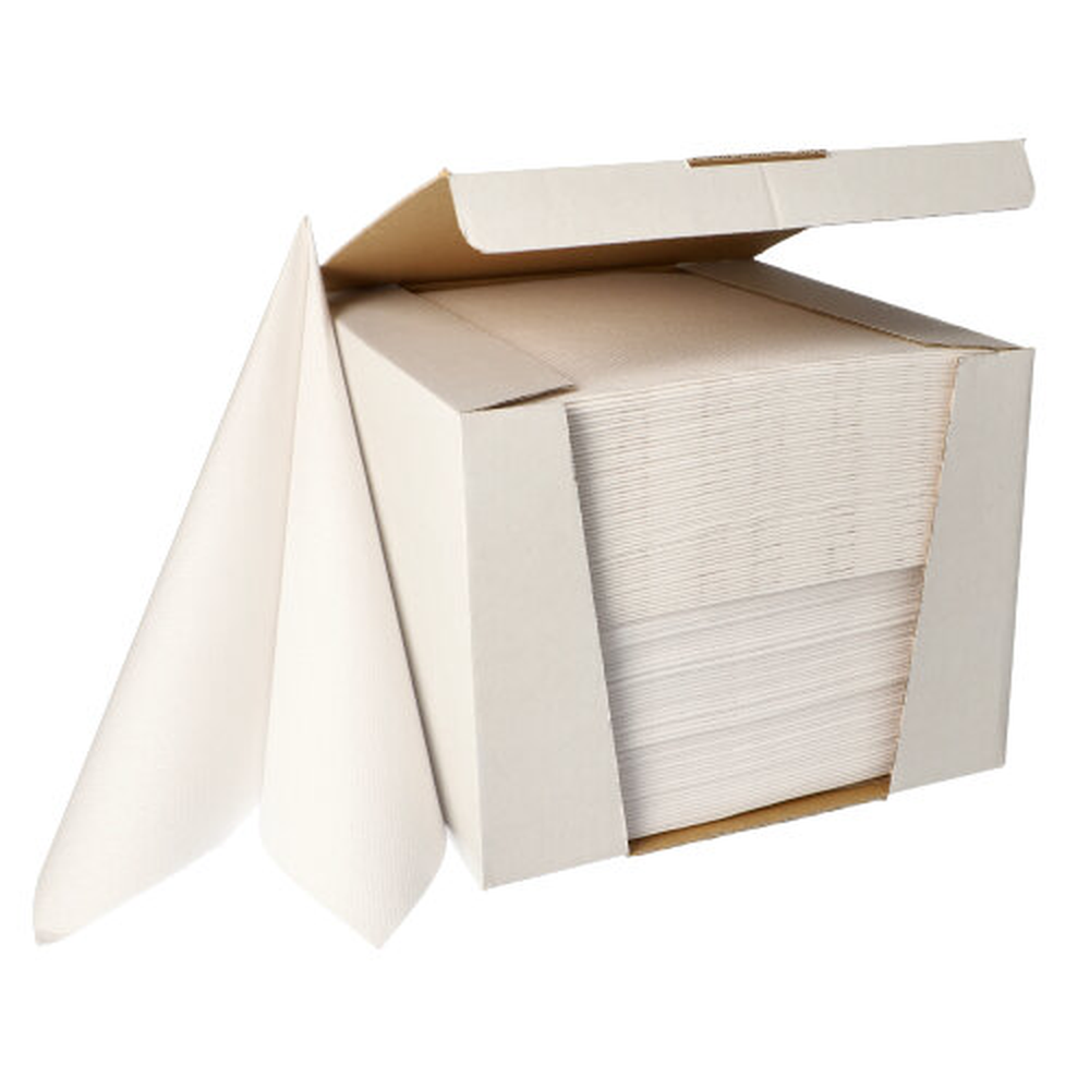 Papstar Servietten "ROYAL Collection" 1/4-Falz 40 cm x 40 cm weiss
