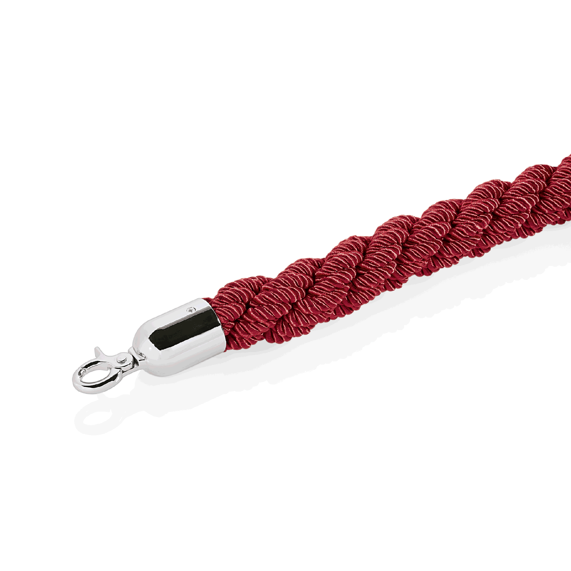 WAS Verbindungskordel, Ø 38 mm, 2,5 m, rot, mit verchromten Beschlägen    -    C