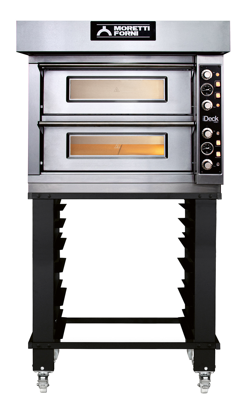 Nordcap MORETTI Elektro-Pizzaofen iDeck PD 72.72 2 Backkammern, für 4 und 4 Pizz