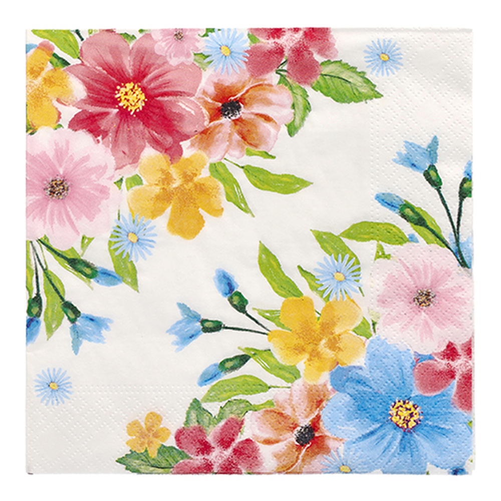 Papstar Servietten, 3-lagig 1/4-Falz 33 cm x 33 cm "Beginning of Spring"