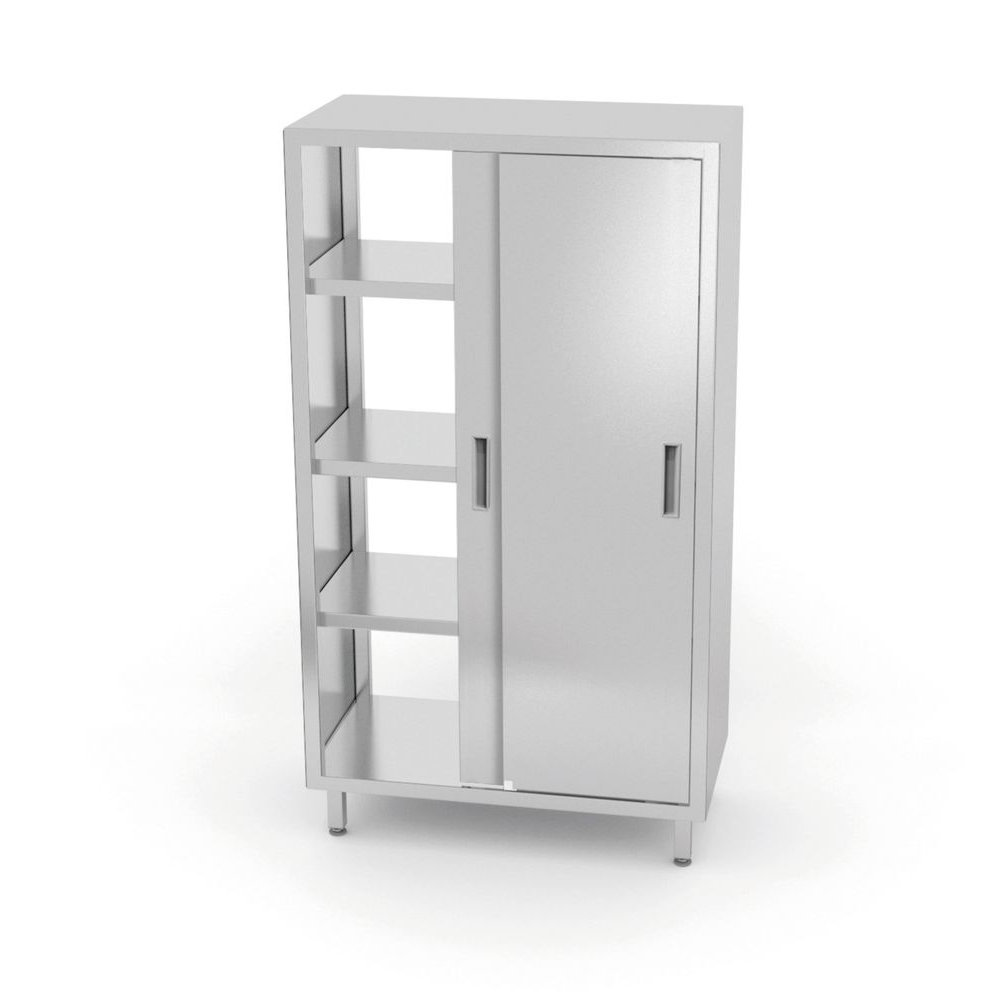 Schrank, Vitrine, Schiebetür, Metall, Regal