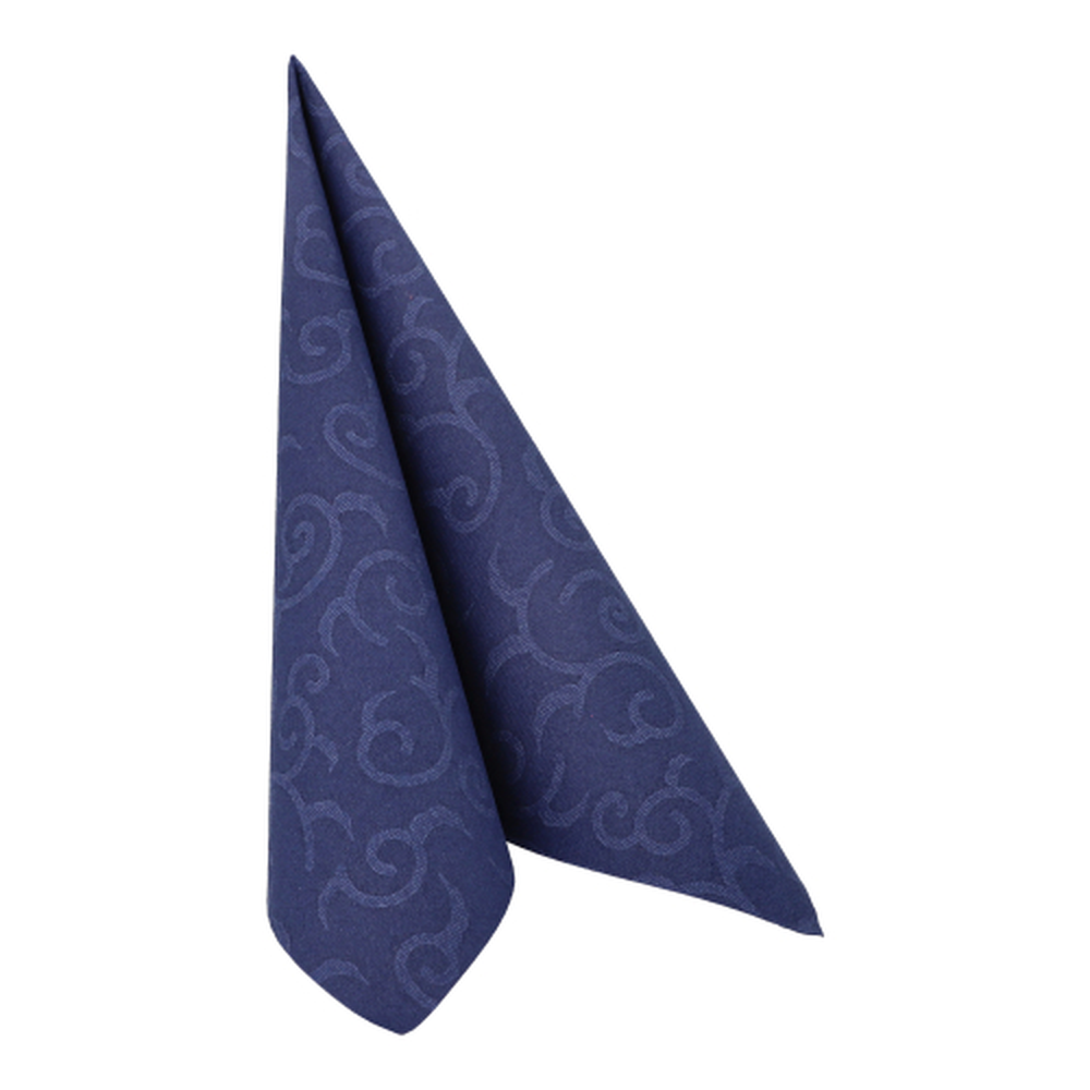 Papstar Servietten "ROYAL Collection" 1/4-Falz 40 cm x 40 cm dunkelblau "Casali"