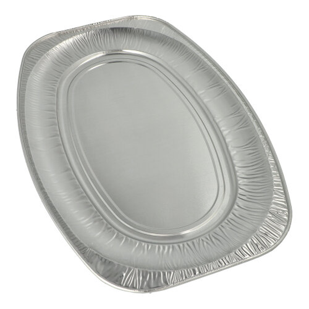 Papstar Servierplatten, Alu oval 54,7 cm x 35,8 cm