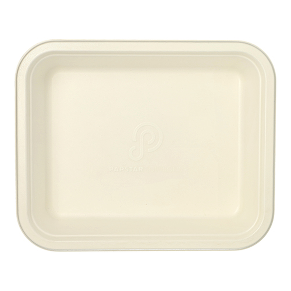PAPSTAR GN 1/2 Zuckerrohr, PLA beschichtet eckig 4 l 6,5 cm