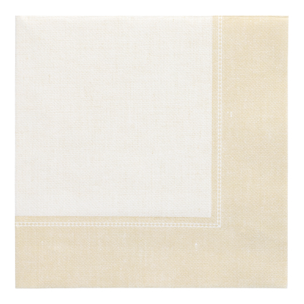 Papstar Servietten "ROYAL Collection" 1/4-Falz 40 cm x 40 cm champagner "Linum"