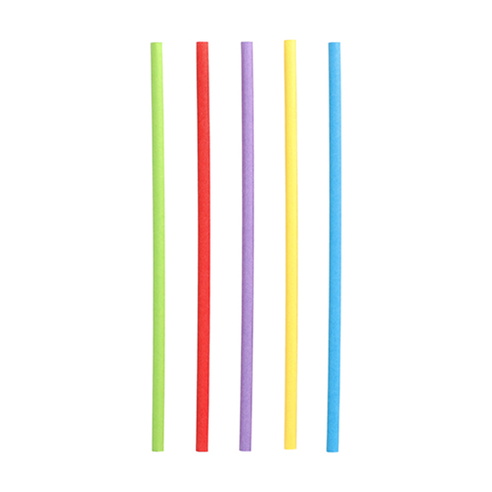Papstar Trinkhalme, Papier Ø 6 mm · 20 cm farbig sortiert
