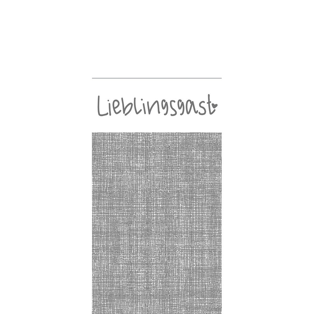 Mank Pocket-Napkins Lieblingsgast 40 x 33 cm 1/8 Falz