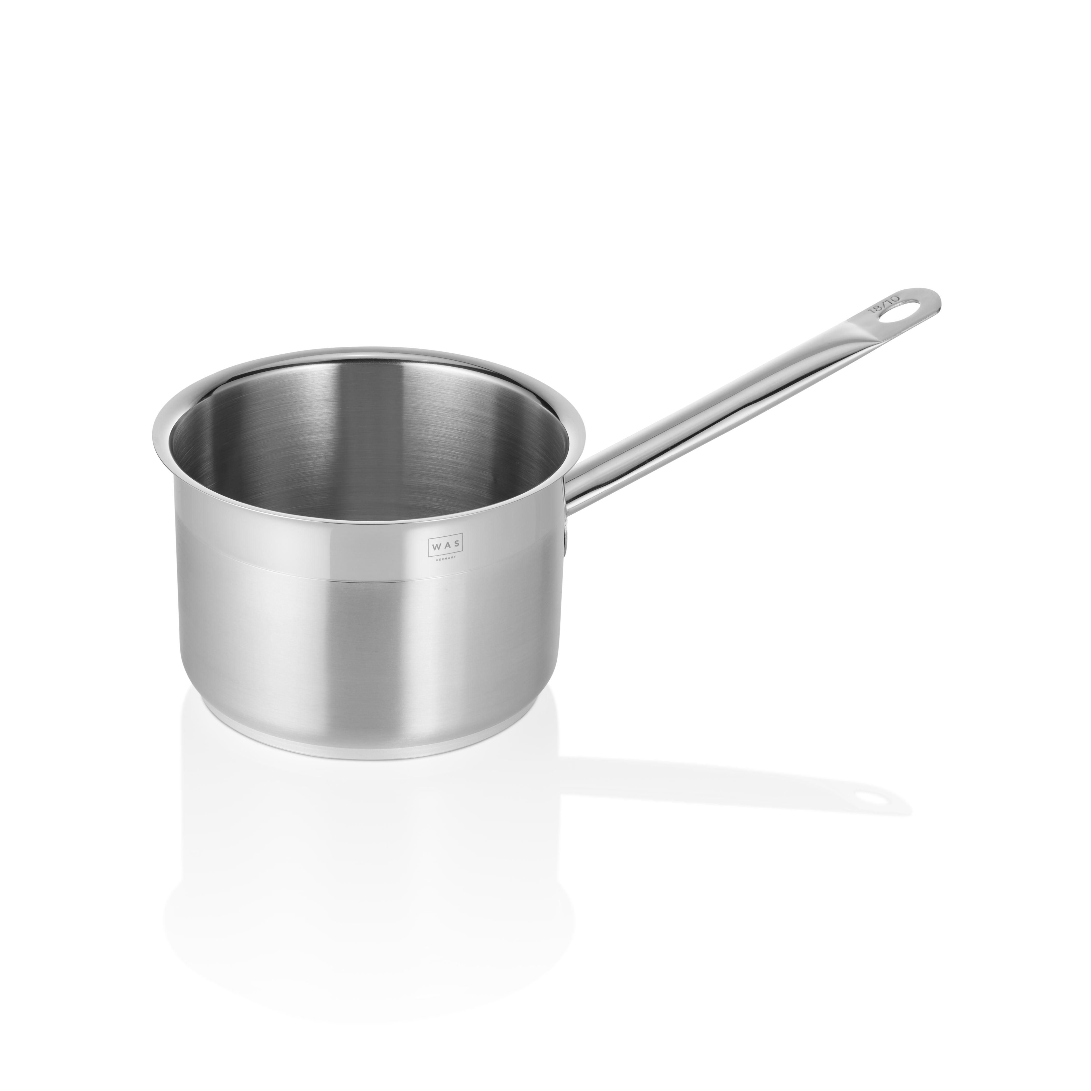 WAS Stielkasserolle COOKWARE 21, Ø 16 cm, 2 ltr., Chromnickelstahl 18/10