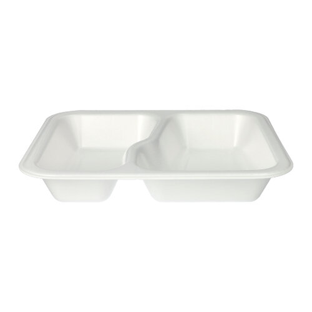 PAPSTAR Siegelschalen, XPS 2-geteilt 1000 ml 4,2 cm x 21,2 cm x 24,7 cm weis