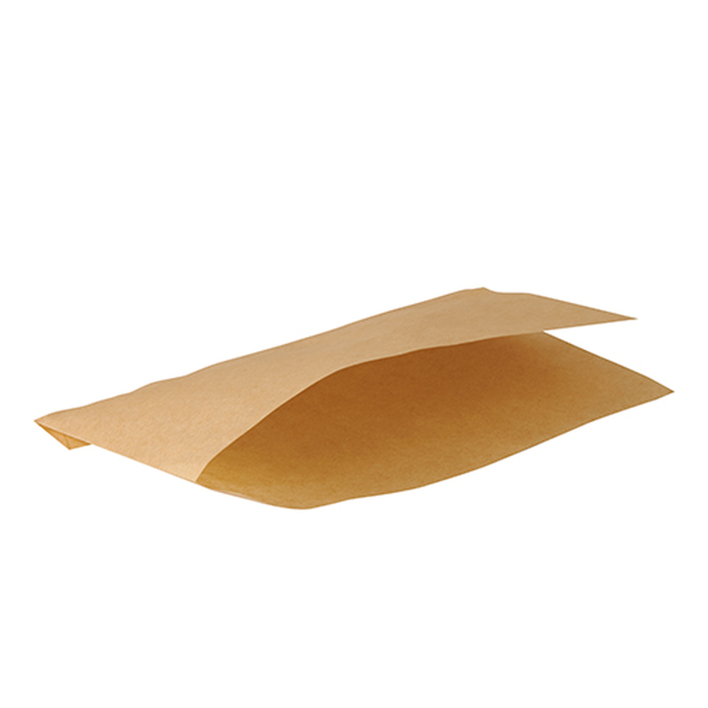 Papstar Hot Dog-Tüten "pure" 18 cm x 11 cm braun fettdicht