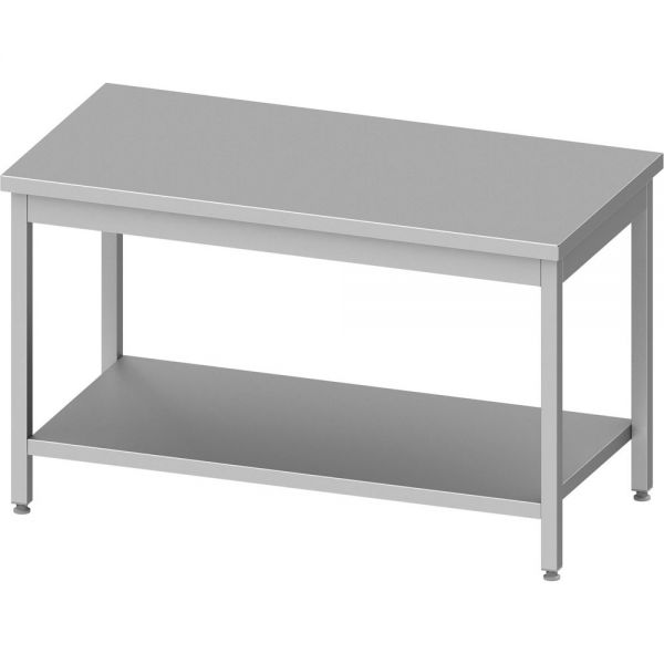 Stalgast Arbeitstisch ECO mit Grundboden 1400x600x850 mm, mit Aufkantung, Selbst