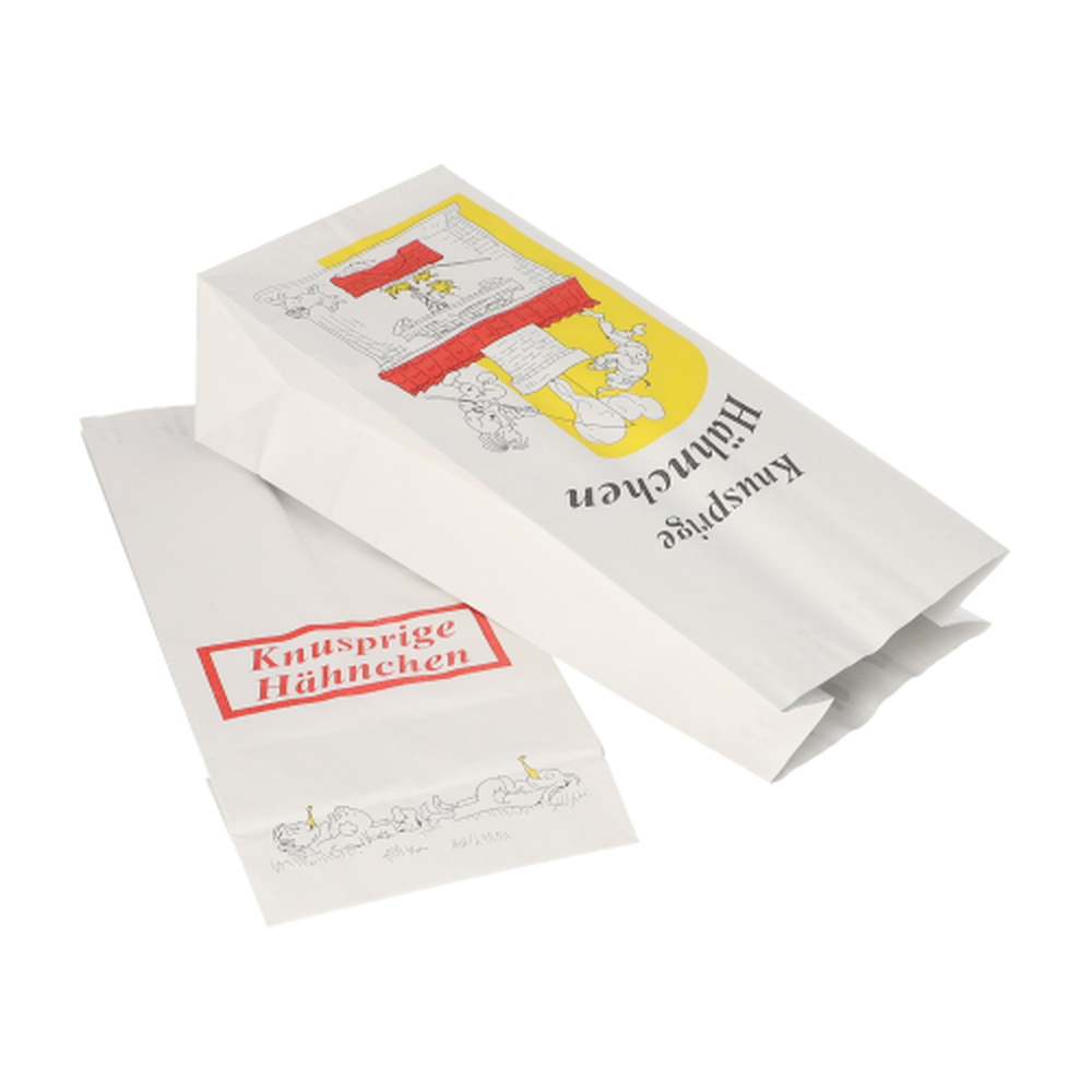 PAPSTAR Hähnchenbeutel, Papier mit Alu-Einlage 24 cm x 10,5 cm x 6 cm Max &