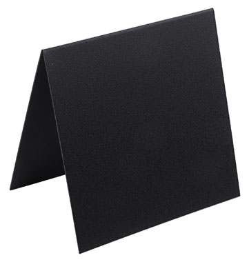 Contacto Dach-Aufstellertafel 10x10 cm schwarz, beschreibbar