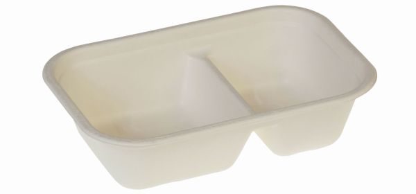 Pacovis Schale 420/250ml 2-t PBAT-lam, 229x153x57mm, weiss