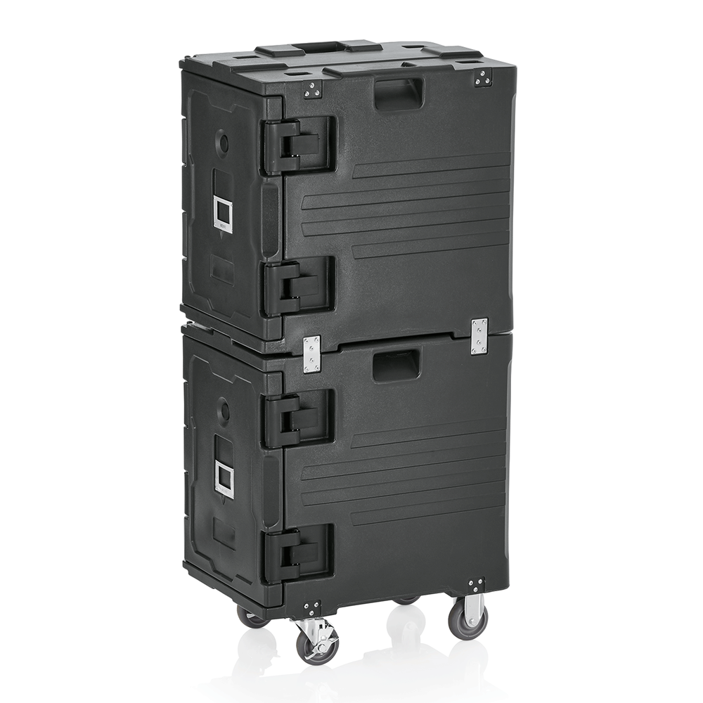 WAS Doppelthermotransportbehälter GN 1/1, 10 Einschübe, 68 x 48 x 135 cm, Kunsts