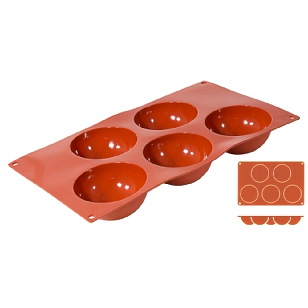 Contacto Silikon-Backmatte Halbkugel, 8 cm