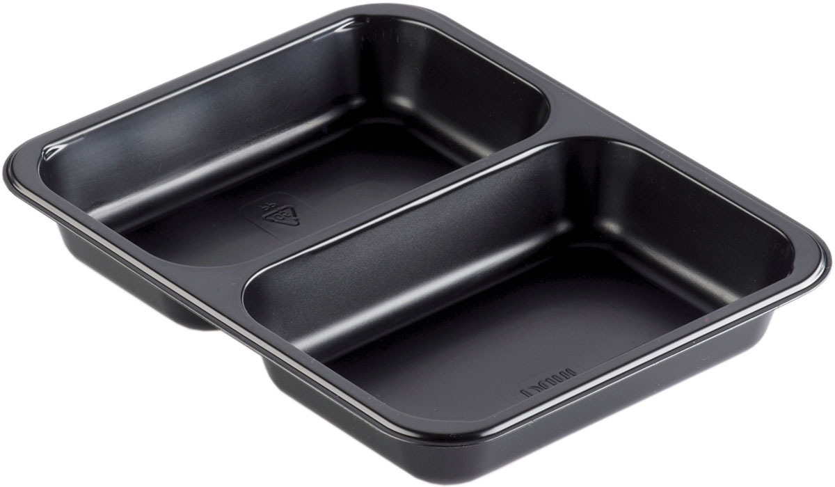 Duni PP-Schale Caterline 2-geteilt 227 x 178 x 32 mm