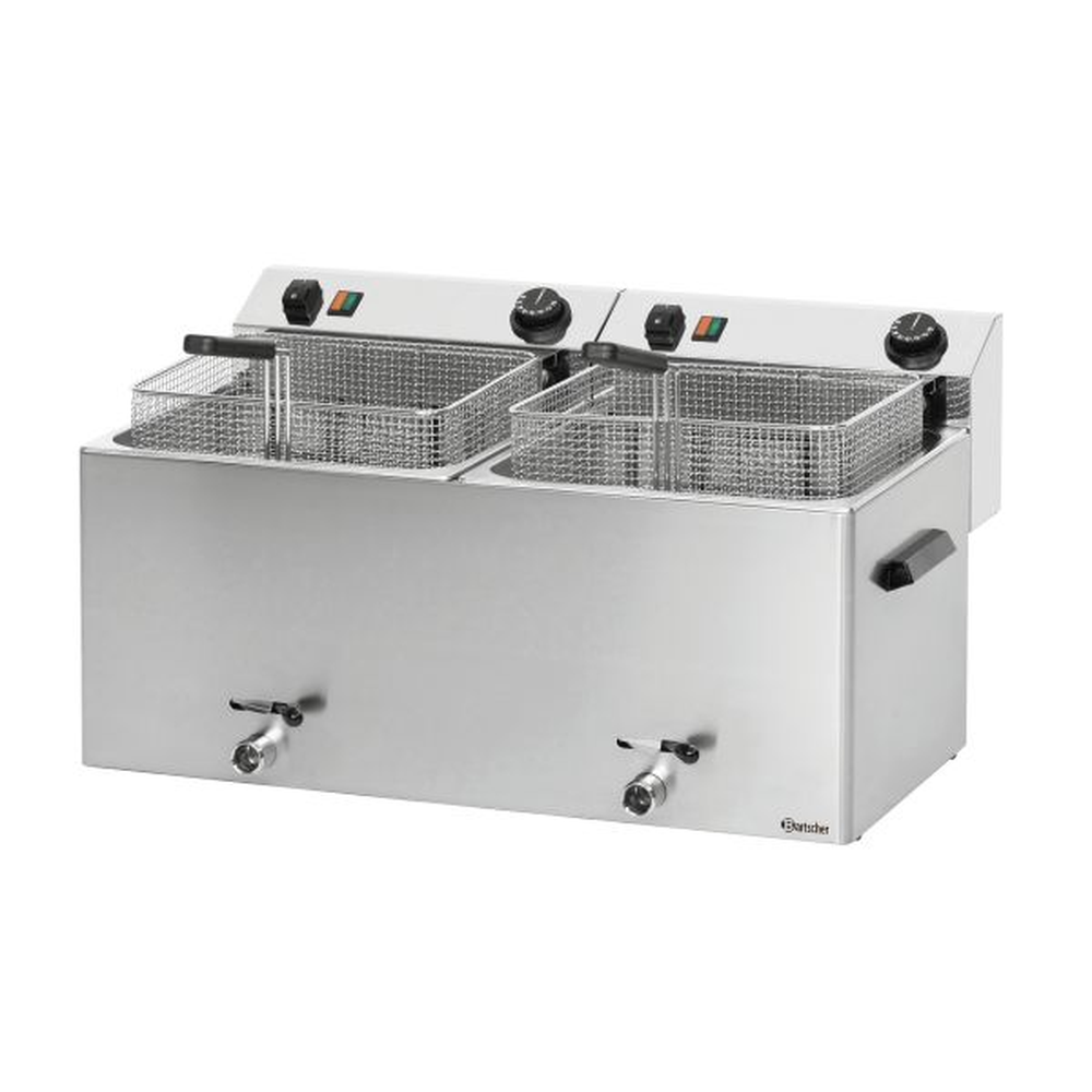 Bartscher Elektro-Friteuse 2 Becken á 10 Liter