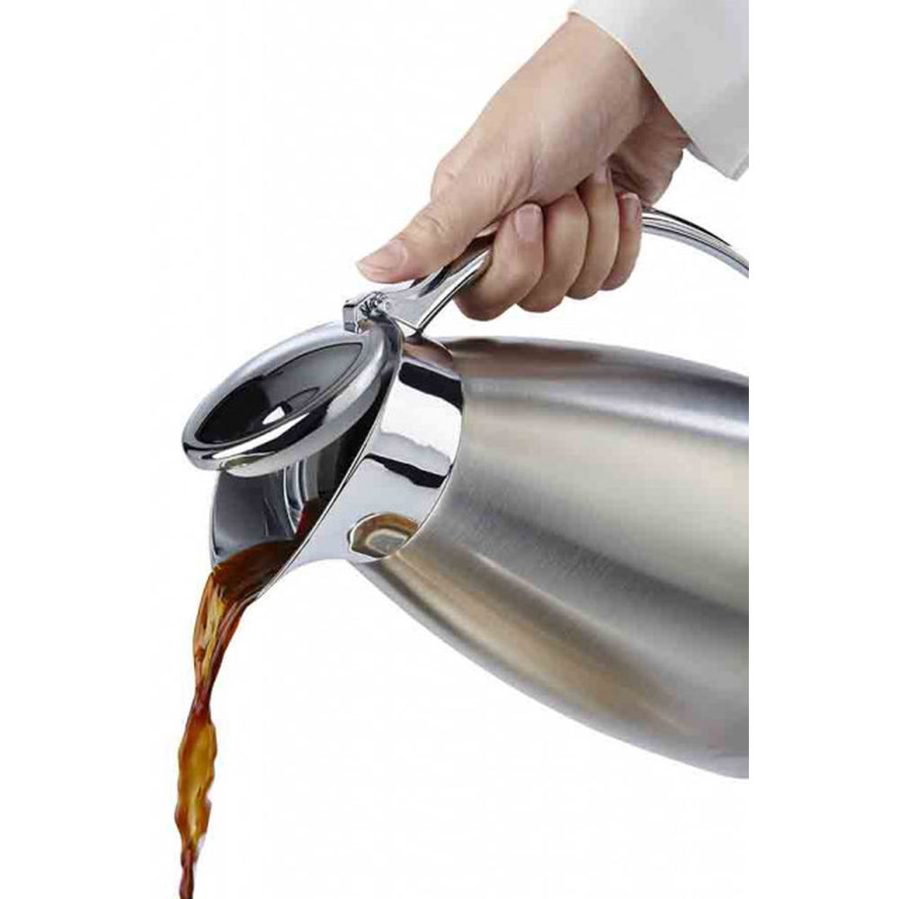 APS Isolierkanne -ADVANCED- Ø 13 cm, H: 19,5 cm, 1 Liter , 18/8 Edelstahl