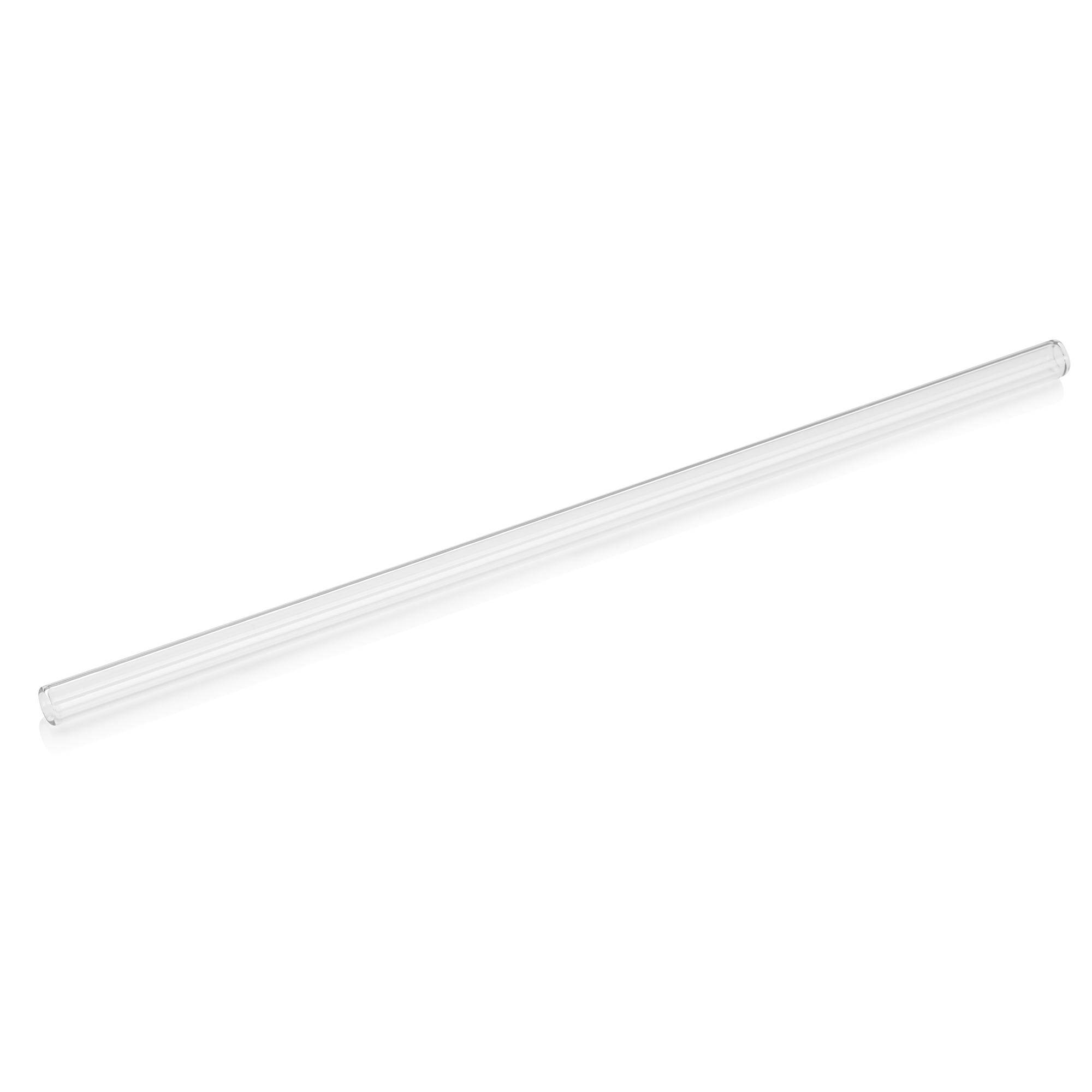 WAS Glastrinkhalm mit Bürste Set, Ø 8 mm, 23 cm, Set á 10 Stück, Glas