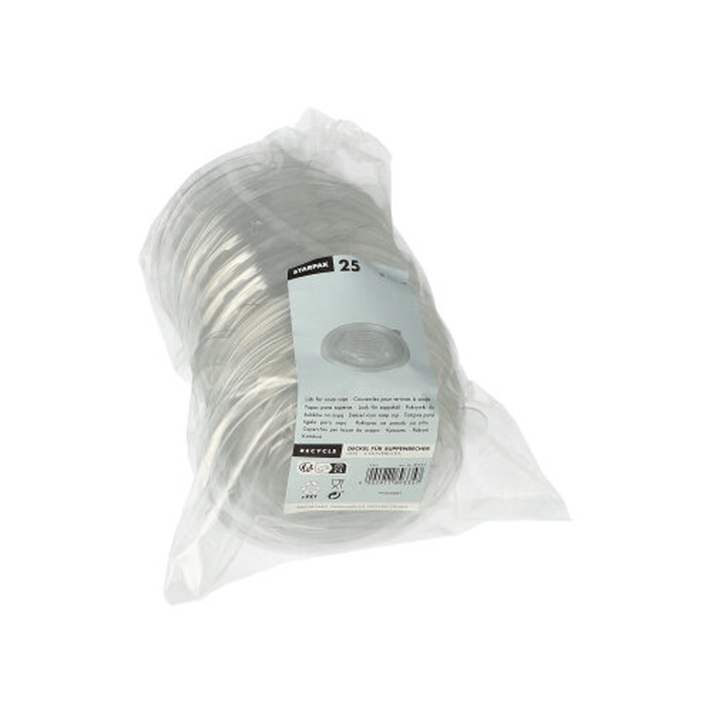 Papstar Deckel für Suppenbecher R-PET rund Ø 11,1 cm · 1,2 cm