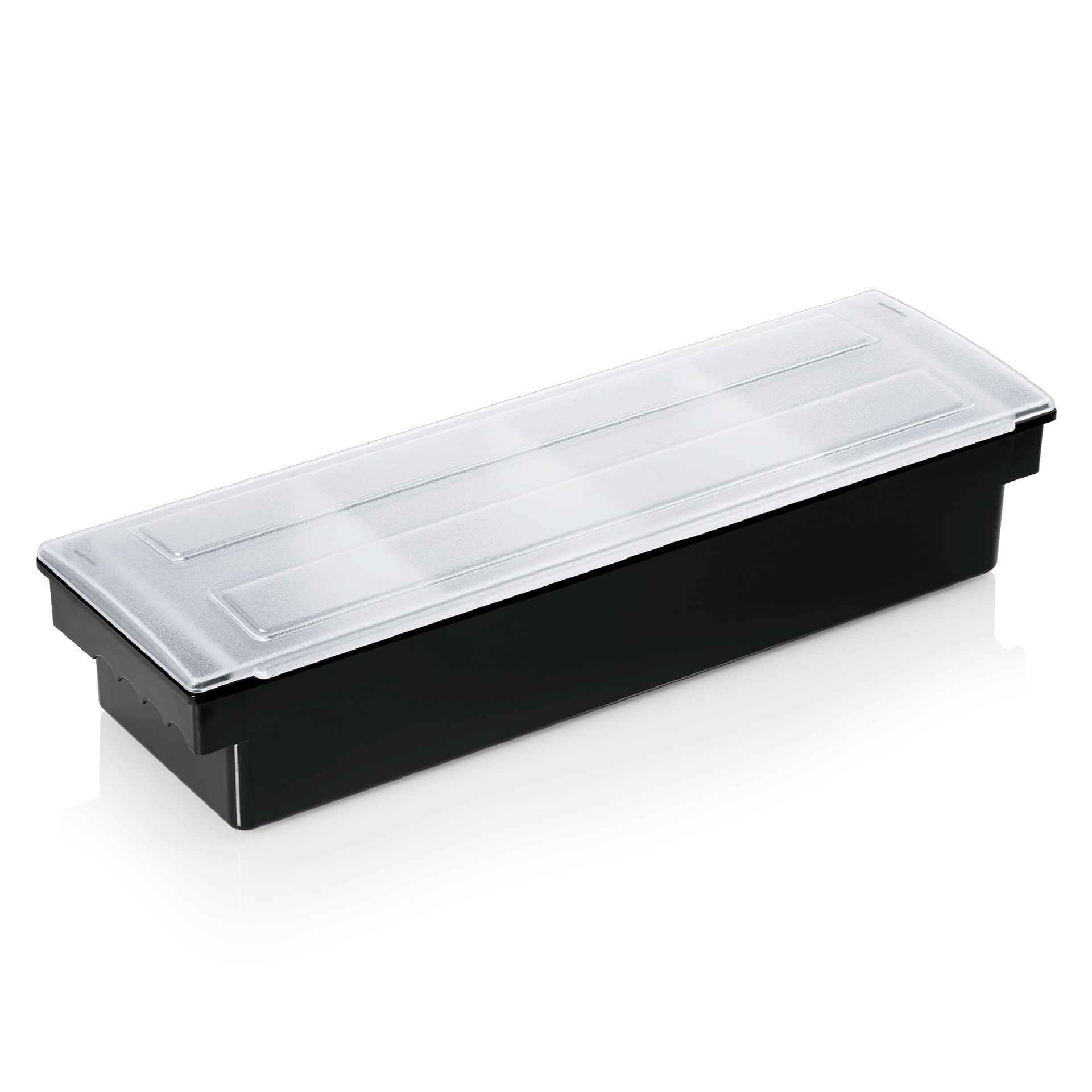 WAS Zutatenbehälter mit 4 Einsätzen à 0,75 ltr., 50 x 16 x 9 cm, ABS Kunststoff 