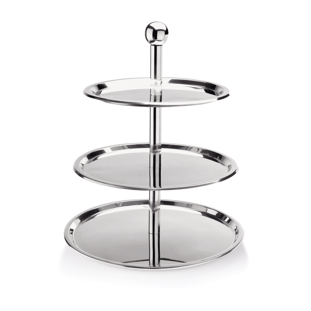 WAS Etagere, 3-stufig, 46 cm, Chromnickelstahl