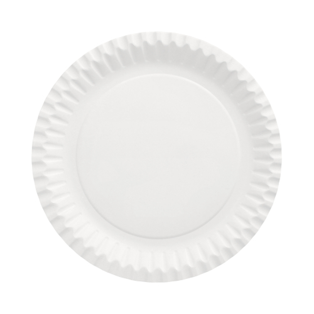 Papstar Teller, Pappe rund Ø 23 cm weiss