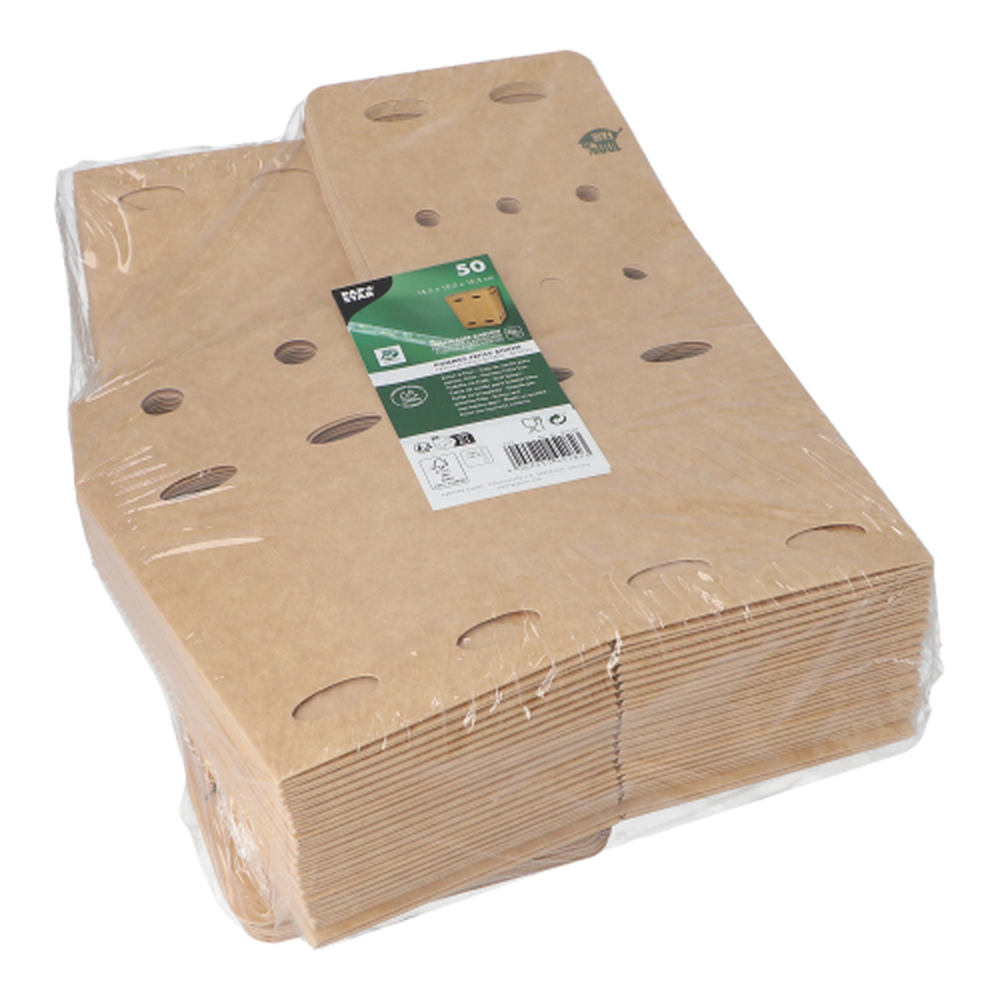 PAPSTAR Pommes-Frites-Boxen, Pappe pure 15,5 cm x 10,5 cm x 10,5 cm braun 