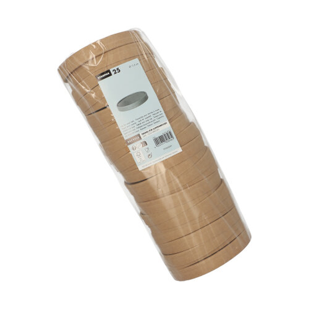 Papstar Deckel für Suppenbecher, Pappe rund Ø 11,5 cm · 1,6 cm braun