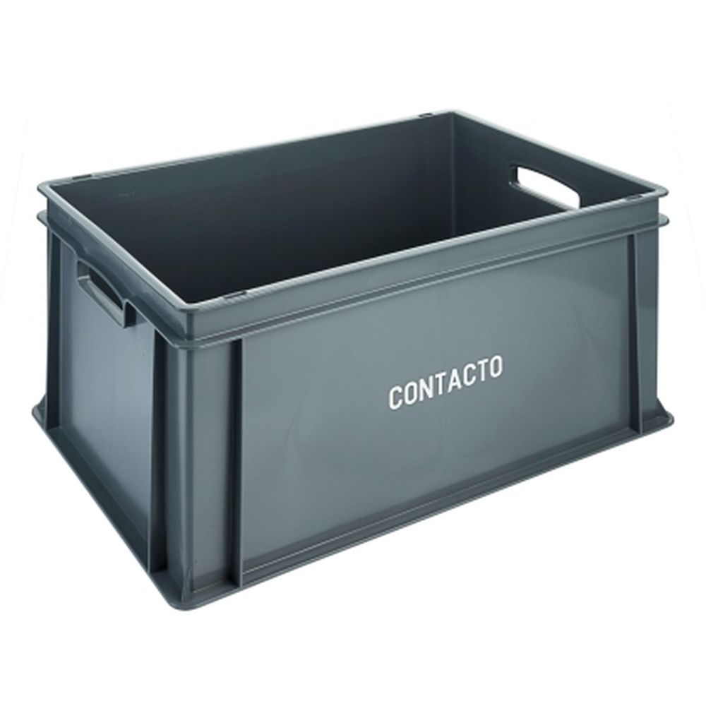 Contacto Stapel-Transportkasten, hoch 60 x 40 x 31 cm, grau