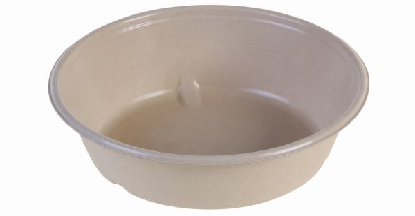 Pacovis Bowle nature 900ml rund, PBAT, Ø195x52mm