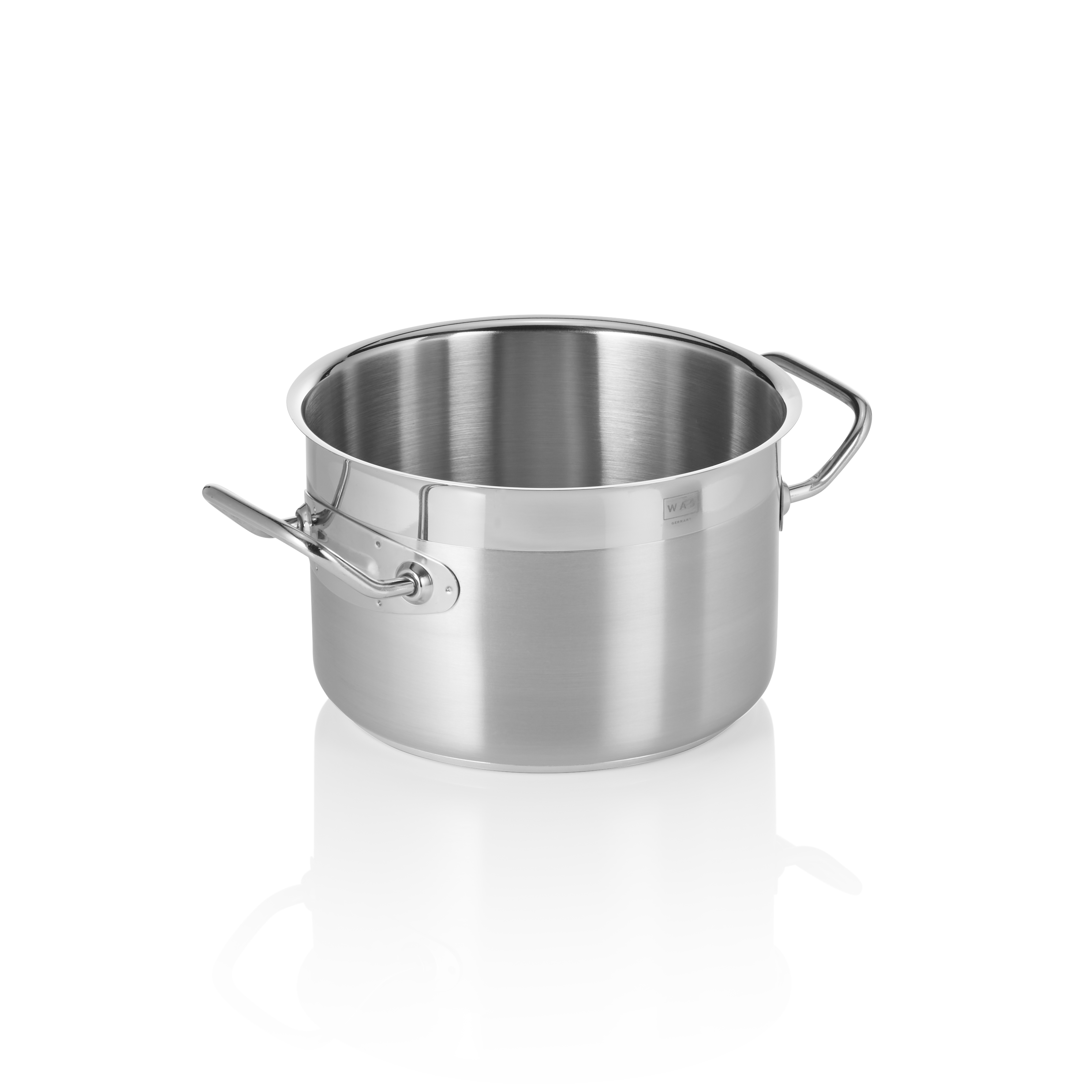 WAS Bratentopf COOKWARE 21, Ø 20 cm, 4 ltr., Chromnickelstahl 18/10