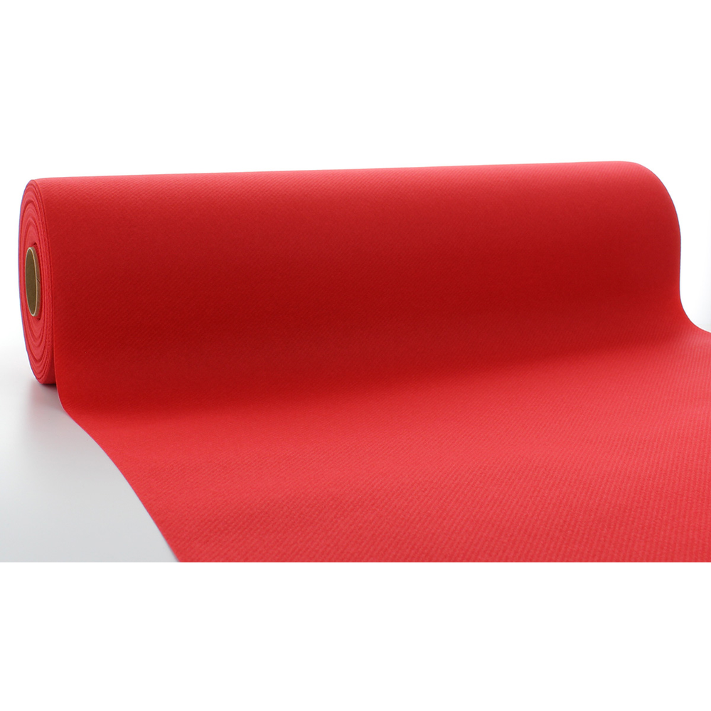 Mank Tischläufer Basic rot 40 cm x 24 m