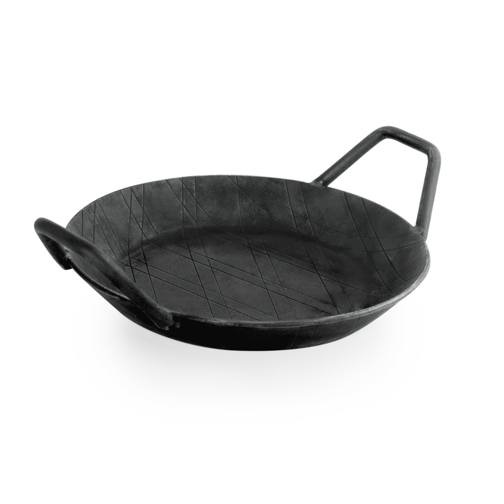 WAS Brat-/Servierpfanne IRON PAN 22, mit 2 Seitengriffen, Ø 20 cm, Eisen