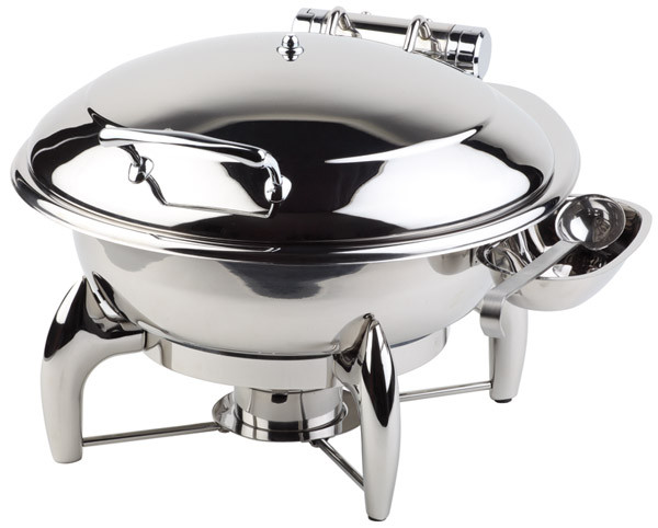 APS Chafing Dish -GLOBE- Ø 38,5 cm, H: 34 cm, 6 Liter , Edelstahl, abnehmbarer
