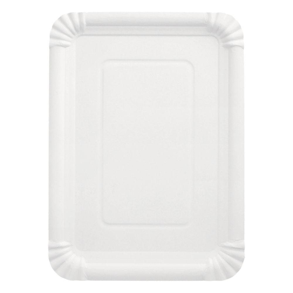 Papstar Teller, Pappe "pure" eckig 21,5 cm x 29 cm weiss