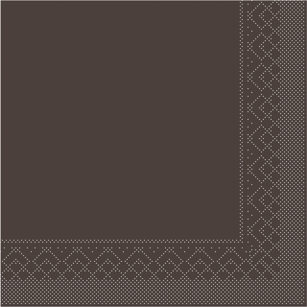 Mank Serviette Basic braun 40 x 40 cm 1/4 Falz