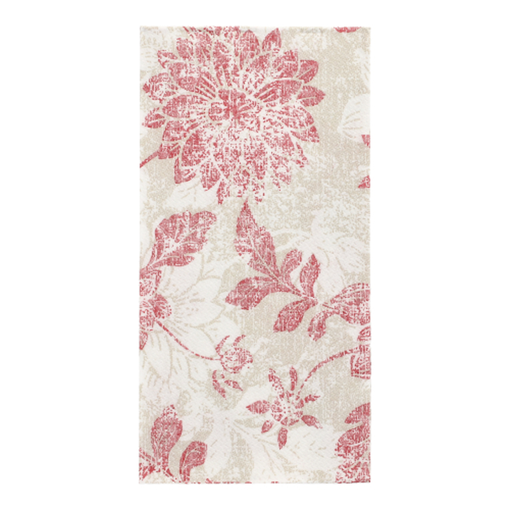 Papstar Servietten "ROYAL Collection" 1/8-Falz 40 cm x 40 cm bordeaux "Flowers"