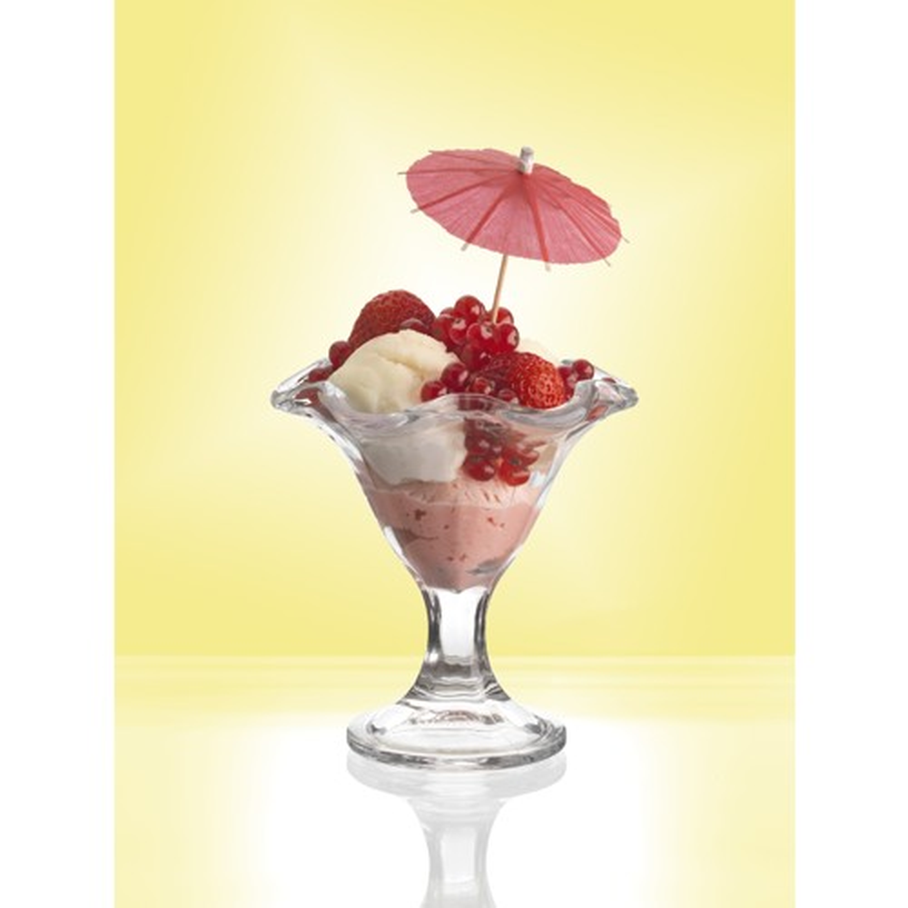 Papstar Deko-Picker 10 cm farbig sortiert "Eisschirmchen uni"