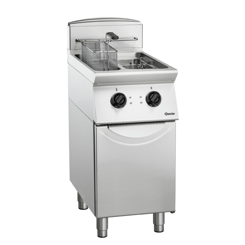 Bartscher Elektro-Standfritteuse,2 Becken a 8l