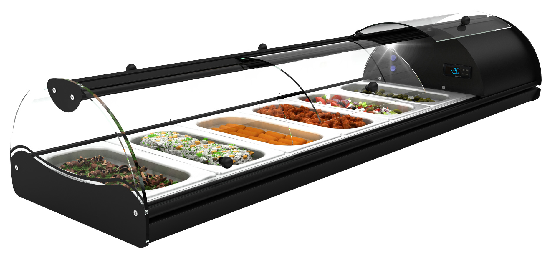 Neumärker Buffet-Kühlvitrine Self-Service Tapas 6