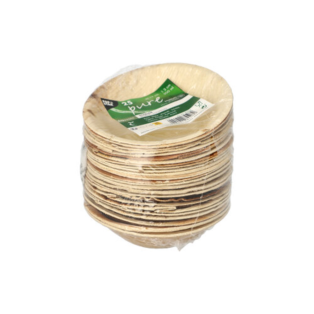 Papstar Schalen, Palmblatt "pure" rund 200 ml Ø 13 cm · 3 cm