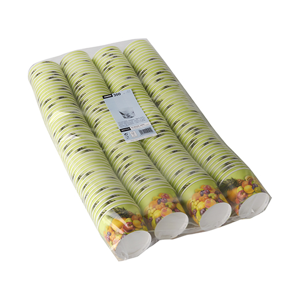 Papstar Eisbecher, Pappe rund 100 ml Ø 7 cm · 5,3 cm "Früchte"