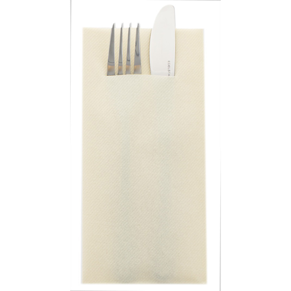 Mank Pocket-Napkins Basic creme 40 x 40 cm 1/8 Falz