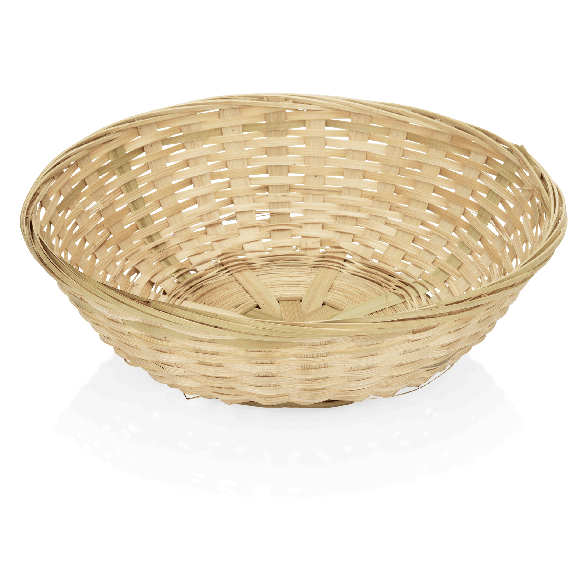 WAS Tischkorb Set, Ø 20 cm, Höhe 7 cm, Set á 12 Stück, Holz